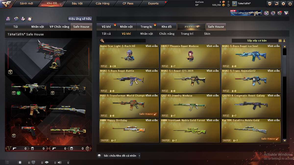 shop acc cf uy tin gia re